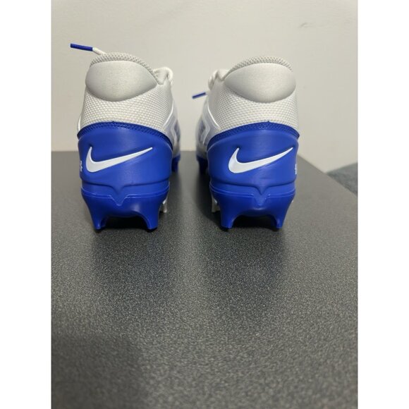 Nike Alpha Menace 4 Pro Football Cleats FD7037-103 White Royal Blue Size 9 - Picture 2 of 10